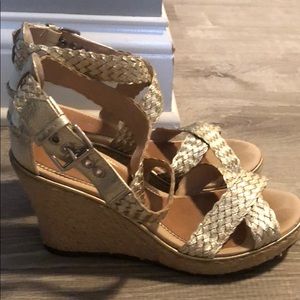 Sperry gold braided espadrilles